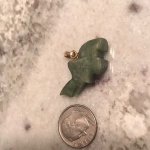 Jade elephant pendant